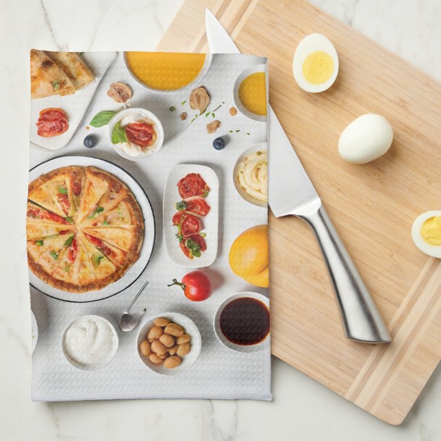 Various food  kitchen towel (Quarter Fold)