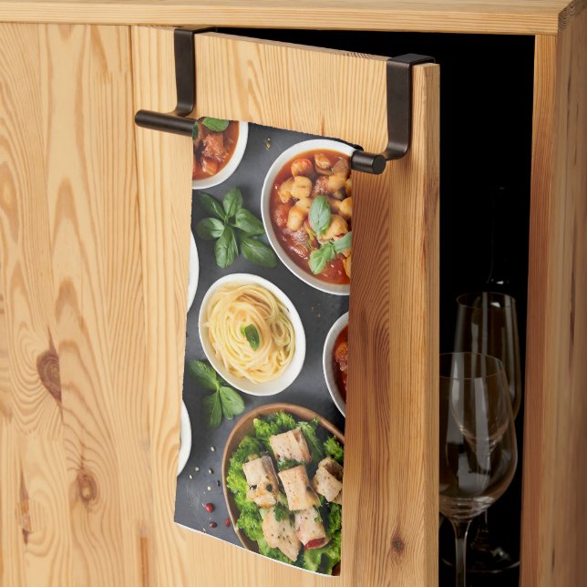 Various food  kitchen towel (Thirds Fold)