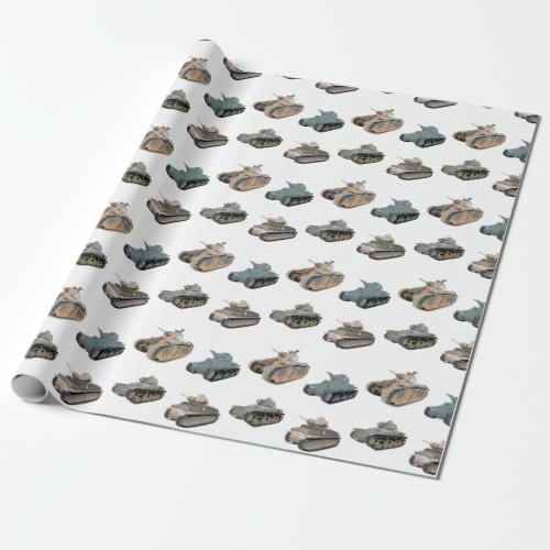 Various French WW2 Tanks  Wrapping Paper