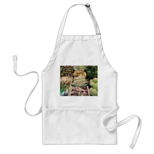 Various fresh vegetables apron