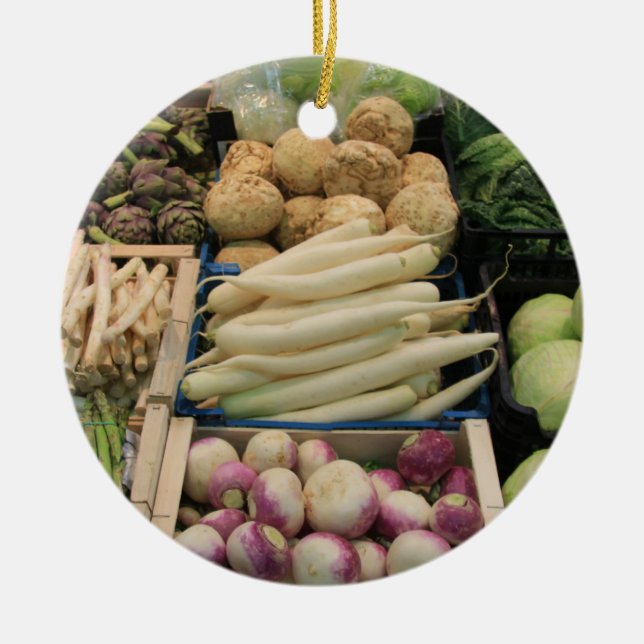 Various fresh vegetables ornament (Front)