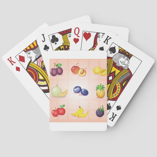 Various Fruits Playing Cards (Back)