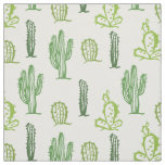 Various green cacti pattern  fabric