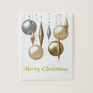 various hanging Christmas bauble Jigsaw Puzzle