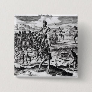 Various Indian Games, from 'Americae' Button