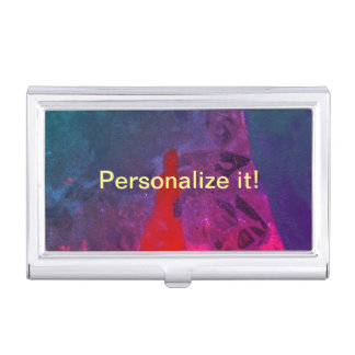 Various original abstract designs and colors bus business card case