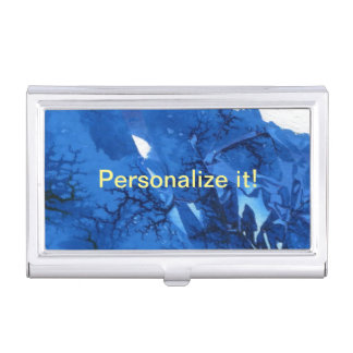 Various original abstract designs and colors bus business card case