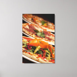 Various Pizza and Toppings Canvas Print
