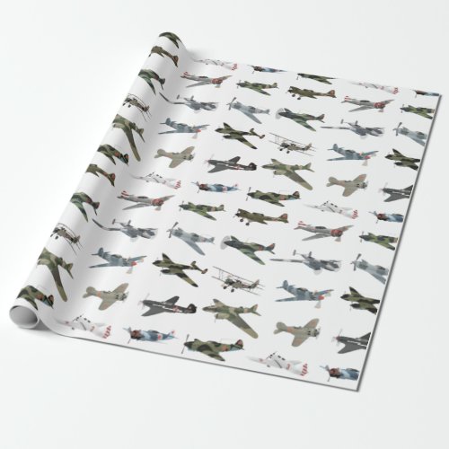 Various Soviet WW2 Airplanes Wrapping Paper