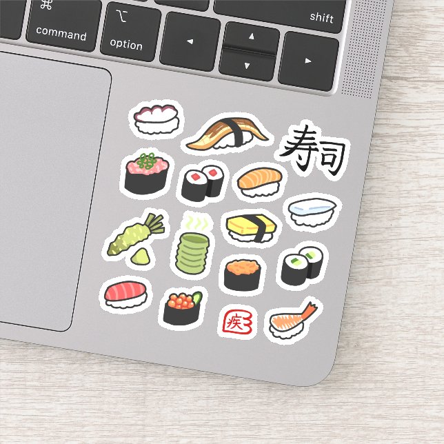 Various Sushi Sticker (Detail)