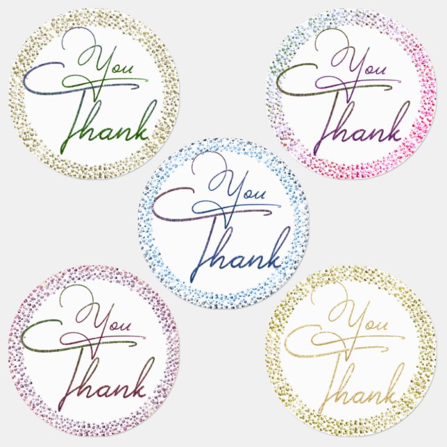 Various thank you action tags labels (Group)