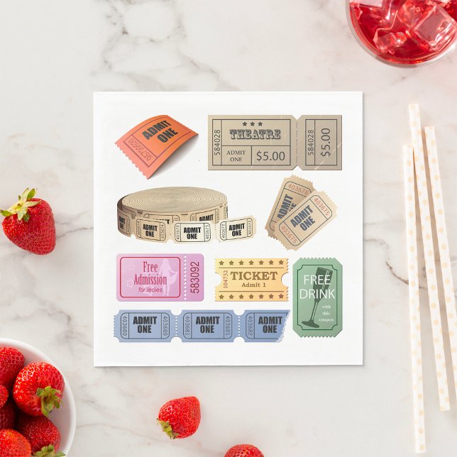 Various Tickets Napkins (Creator Uploaded)
