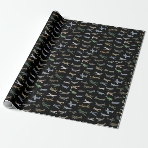 Various WW2 Airplanes Wrapping Paper