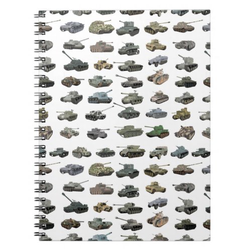 Various WW2 Tanks Notebook