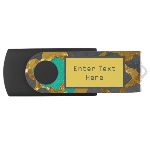 Variscite and Gold Inspired Flash Drive 02