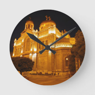 Varna Cathedral At Night Round Clock