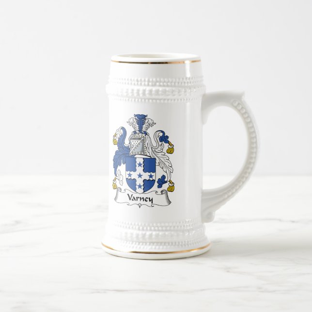 Varney Family Crest Beer Stein (Right)