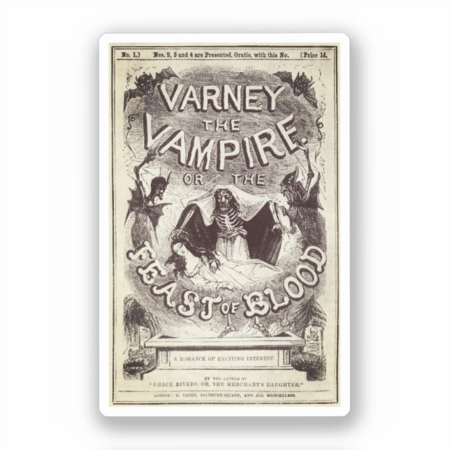Varney the Vampire (Publication cover) Sticker (Front)