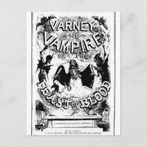 Varney vampire postcard