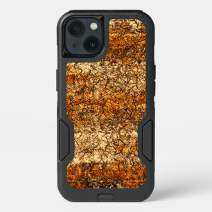Varnish texture on rough wood iPhone 13 case
