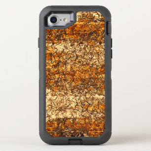 Varnish texture on rough wood OtterBox defender iPhone SE/8/7 case