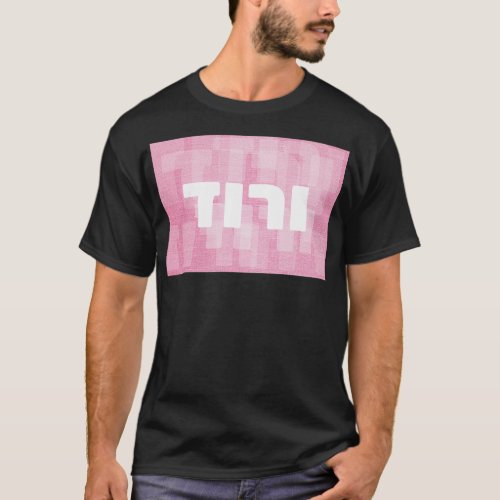 VAROD PINK Hebrew Vocabulary for Colors T_Shirt