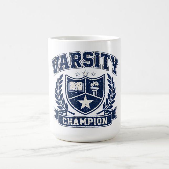 Varsity Champion – College Athletic Trophy Coffee Mug (Center)