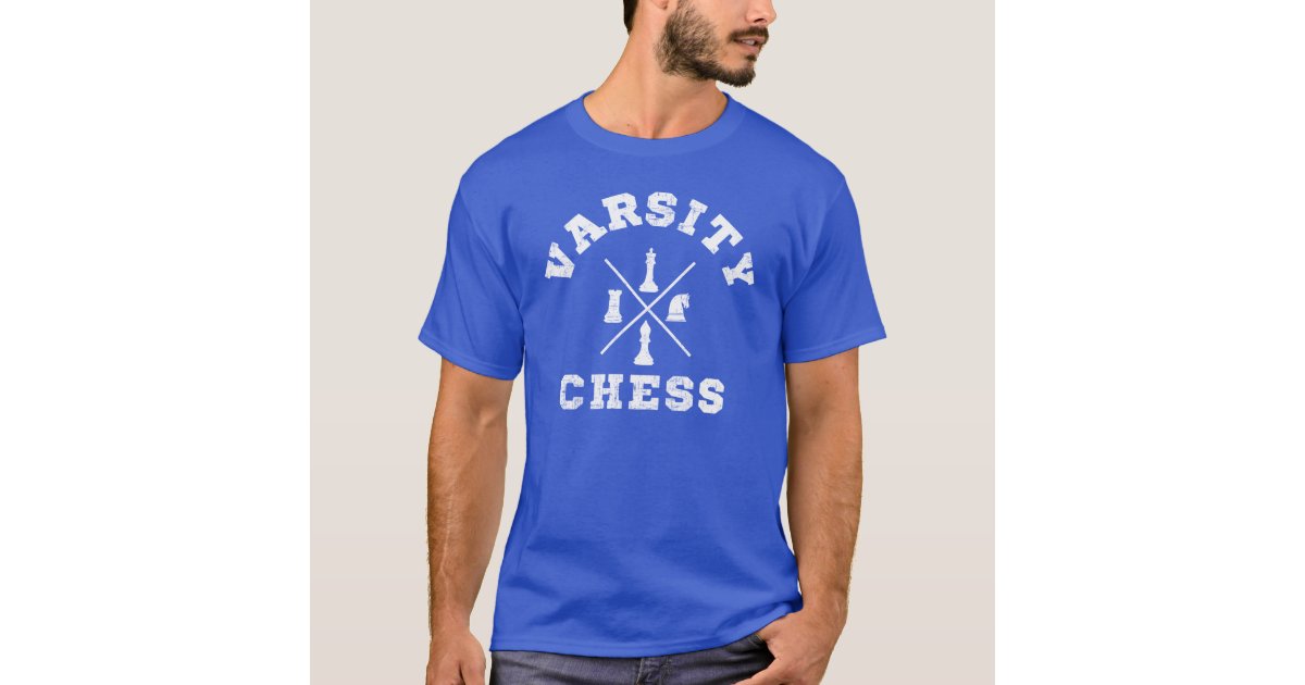 Checkmate University Vintage College Varsity Chess Player T-Shirt