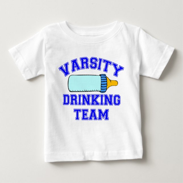 VARSITY DRINKING TEAM BABY T-Shirt (Front)