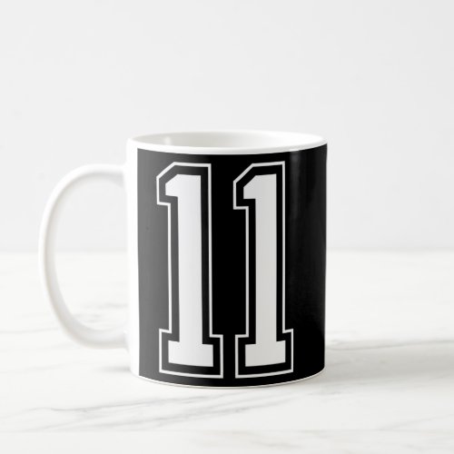 Varsity Jersey Number 11 Coffee Mug