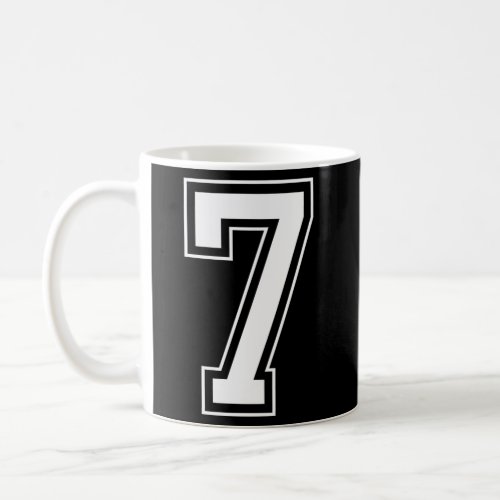 Varsity Jersey Number 7 Coffee Mug