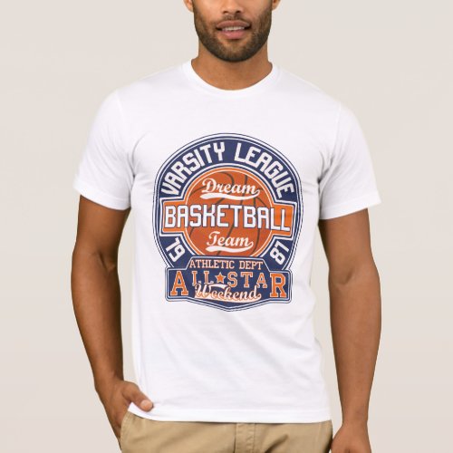 Varsity League Basketball  T_Shirt