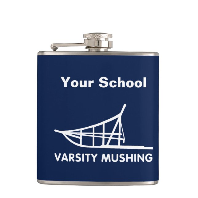 Varsity Mushing Flask (Front)