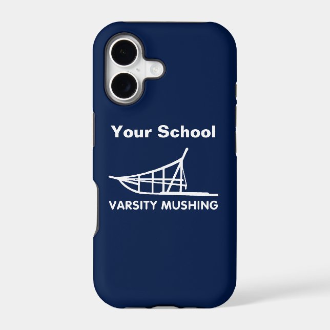 Varsity Mushing Iphone Case (Back)