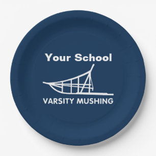 Varsity Mushing Paper Plates