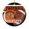 Varsity Orange and Black Football
