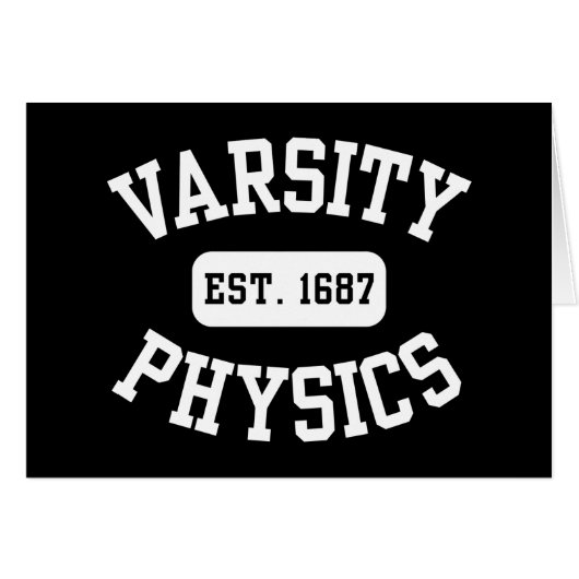 Varsity Physics Cards (Front Horizontal)