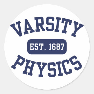 Varsity Physics Classic Round Sticker