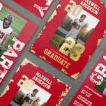 Varsity Sports Graduation Party Invitation Foil Invitation<br><div class="desc">Celebrate your sports grad with this varsity style invitation. The design features foil grunge finishes and varsity style numbers to announce your sports grad! This is perfect for any athlete - football,  basketball,  soccer,  baseball,  softball,  hockey,  lacrosse,  volleyball and more!</div>