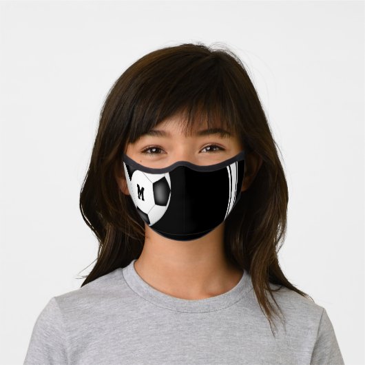 varsity stripes boys girls personalized soccer premium face mask (Worn)