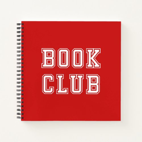 Varsity Style Book Club with Editable Color