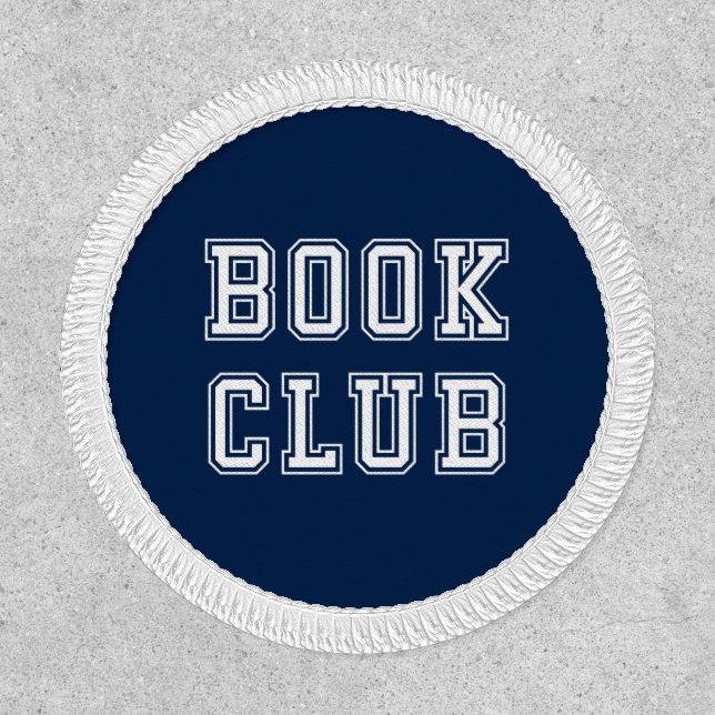 Varsity Style Book Club with Editable Color Patch (Front)