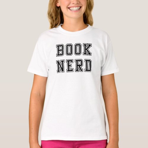 Varsity Style Book Nerd T_Shirt