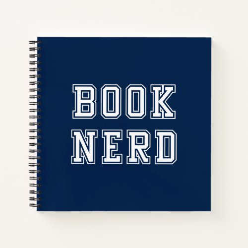Varsity Style Book Nerd with Editable Color