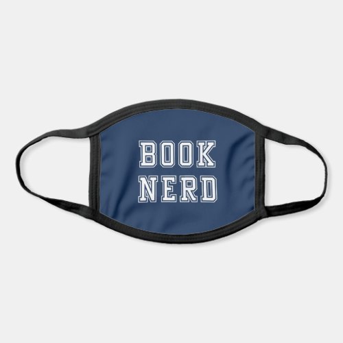 Varsity Style Book Nerd with Editable Color Face Mask