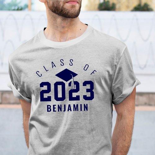 Varsity Style Graduate Class of 2022 Custom Name T_Shirt