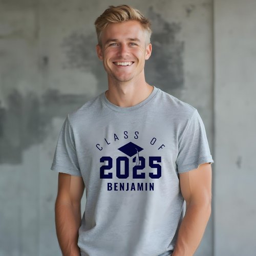 Varsity Style Graduate Class of 2022 Custom Name Tri_Blend Shirt