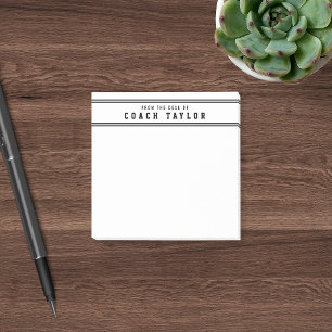 Varsity Style Stripes From The Desk Of Coach Post-it Notes