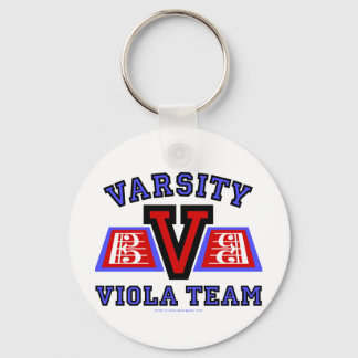 Varsity Viola Team Keychain