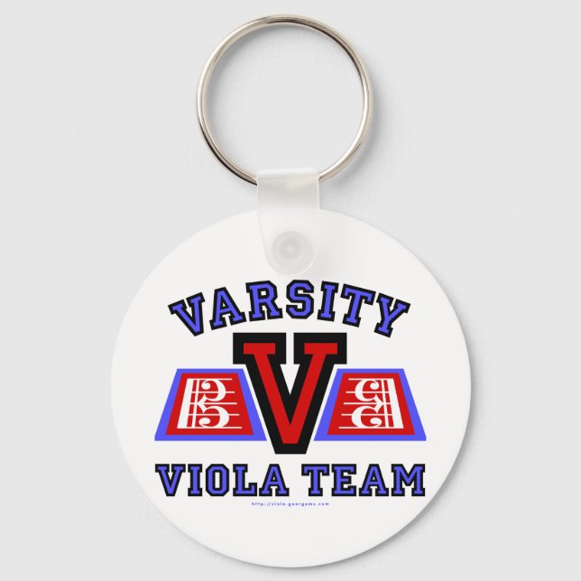 Varsity Viola Team Keychain (Front)